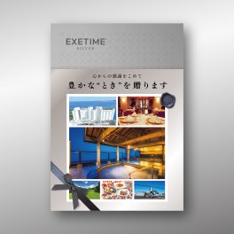 【無期限/帯付】旅行カタログギフト EXETIME SILVER（エグゼタイム シルバー）温泉プレゼント 旅行プレゼント