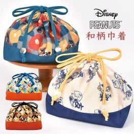 お弁当袋 スヌーピー SNOOPY ディズニー ミッキー ミニー 和柄 巾着 ちりめん 巾着袋 きんちゃく ポーチ かわいい おしゃれ カラフル 和風 柄 女の子 男の子 小学生 中学生 高校生 大人 子供 キッズ ランチ お弁当入れ コップ袋 給食袋 小物入れ キャラクター 浴衣 着物 鞄