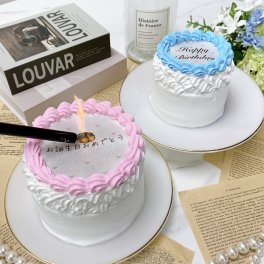 【燃える演出♪】バーンアウェイ ハートドットプリントケーキ【選べる9色】【センイルケーキ】【メッセージ】【記念日に】3号4号5号
