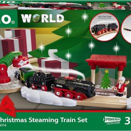 BRIO (ブリオ) クリスマススチームトレインセット 36014 全26ピース 電動車両 電車 おもちゃ 木製 レール