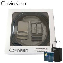 カルバンクライン Calvin Klein  ベルト 紳士用 2バックルセットモデル メンズ ブラック/ダークブラウン リバーシブル ボックス付き 11CK020025  バレンタインデー クリスマス 結婚記念日 還暦祝い 入学 卒業 入社祝い 退職 プレゼント ギフト 贈り物 恋人 夫婦 父の日 敬老の日