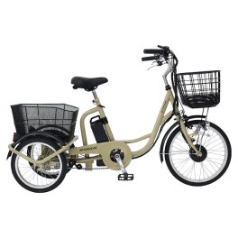 ACTIVEPLUS 電動アシスト 三輪自転車 ノーパンクタイヤ 専用サイクルカバー付き　送料無料