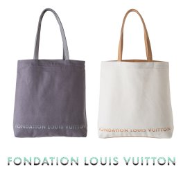 LOUIS VUITTON トート 送料込 ルイヴィトン 美術館 トートバック キャンバス エコバッグ マザーズバッグ 大き目 シンプル レディース メンズ フォンダシオン ルイヴィトン トート FONDATION LOUIS VUITTON