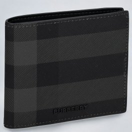 バーバリー 二つ折り財布 メンズ ブランド BURBERRY チェック 8100529 チャコール