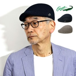 クロコダイル ハンチング 父の日 帽子 紳士帽 ストライプ おしゃれ ハンチング帽 夏用 涼しい 夏 アイビーキャップ シンプル メッシュ フリーサイズ 57cm 58cm ネイビー グレー プレゼント 男性 女性 通販 ELEHELM