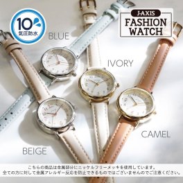 【送料無料】☆J-AXIS FASHION WATCH☆【J-AXIS（ジェイ・アクシス）】【公式】10気圧防水ウォッチ ニッケルフリー 金属アレルギー配慮