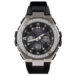 G-SHOCK G-Steel GST w300 大粒CZダイヤ（キュービックジルコニア）カスタムベゼル Gスチール Kronic