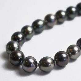 【送料無料】黒蝶真珠 黒 真珠 パール ネックレス ラウンド系 フォーマルネックレス ブラックパール 黒真珠 necklace 日本製 プレゼント 保証書付 大人 上品