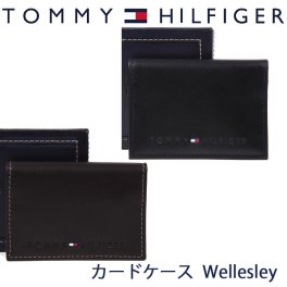 トミーヒルフィガー カードケース TOMMY HILFIGER トミー カード入れ 名刺入れ ブラック ブラウン 31TL20X014 選べる2カラー 【ラッピング無料 誕生日 お祝い プレゼント ギフト 贈り物】 送料無料