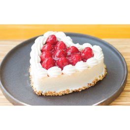 [低糖質]ハート形木苺レアチーズケーキ直径13cm