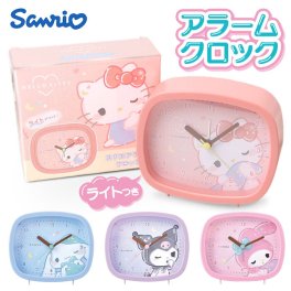 目覚まし時計 子供 キャラクター 通販 置き時計 アナログ 置時計 目覚まし 時計 めざましどけい スクエアライトクロック スクエア型 女の子 女子 ライト付 入学 入園 誕生日 お祝い ギフト 贈り物 キッズ こども 子ども 子供部屋 かわいい インテリア