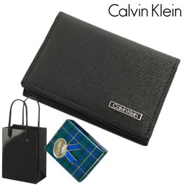 カルバンクライン Calvin Klein カードケース 名刺入れ レザー ブラック メンズ  バレンタイン ホワイトデー クリスマス 結婚記念日 還暦祝い 入学 卒業 入社祝い 退職 プレゼント ギフト 贈り物 恋人 夫婦 父の日 母の日 敬老の日 31CK200003