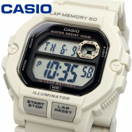 CASIO 腕時計 カシオ 時計 ウォッチ チープカシオ チプカシ 海外モデル デジタル 60ラップメモリ ランニング マットアイボリー メンズ WS-1400H-8AV [並行輸入品]