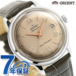 オリエント クラシック バンビーノ Orient Bambino 自動巻き 腕時計 ブランド メンズ ORIENT CLASSIC RN-AC0025N アナログ ベージュ グレー おしゃれ 防水 文字盤 大きい プレゼント 男性 実用的