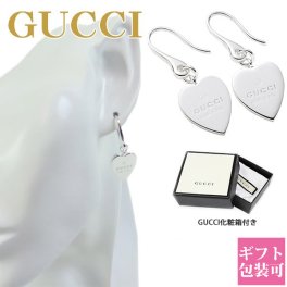 gucci ピアス レディース グッチ ハートプレート TRADEMARK HEART PIERCE シルバー SILVER925 223993 J8400 8106 正規品 シンプル ブランド 新品 年 ギフト プレゼント ギフト