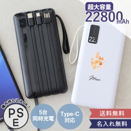 【名入れ】モバイルバッテリー 22800mAh
