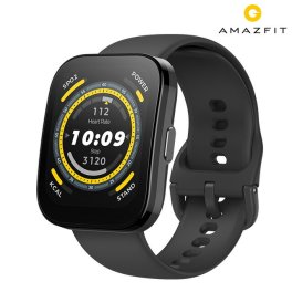 アマズフィット Bip 5 充電式クオーツ スマートウォッチ ブランド メンズ レディース Bluetooth Amazfit SP170064C199 デジタル ソフトブラック 黒