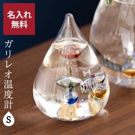名入れ ガリレオ温度計 Sサイズ おしゃれ ドロップ インテリア 無料ラッピング 無料メッセージカード ギフト 父親 40代 50代 60代 実用的 ギフト 父の日 2026 プレゼント