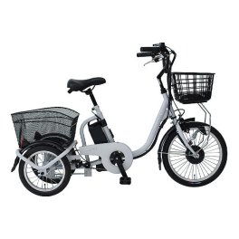 アシらくロータイプ電動アシスト三輪自転車 専用サイクルカバー付き 自転車 電動 移動 LEDライト かご 三輪 電動アシスト 三輪自転車　送料無料