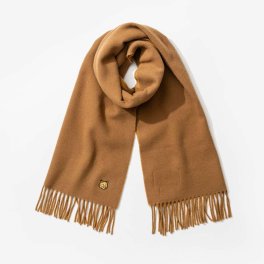 メゾンキツネ MAISON KITSUNE LW06201WA0018 スカーフ FOX HEAD PATCH SCARF メンズ フォックスヘッド パッチ マフラー ウール おしゃれ プレゼント ギフト 贈り物 シンプル 誕生日 記念 お祝い 秋冬 h寒 ゴールデンブラウン×キャラメル