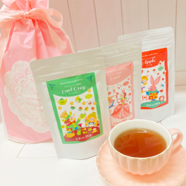 カフェインレス 紅茶 ティーバッグ 選べる3種 巾着　ギフトセット【メール便 送料無料】 クリスマス プレゼント　退職祝い おしゃれ 可愛い 妊婦 彼女 デカフェ ノンカフェイン お茶　不思議の国のアリス [紅茶の国のアリス]