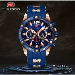 MINIFOCUS メンズ 男性用 腕時計 時計 ストップウォッチ クロノグラフ スポーツ 欧米 海外人気 ミリタリーマルチ クォーツ 夜光 カレンダー MF0349G