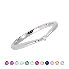 【刻印対応】選べる誕生石12色 リング 刻印 レディースリング V字 リング LSR0128BS シルバーリング 指輪 ダイヤモンド リング プレゼント 名入れ シルバー925 シルバー プレゼント 彼女 プロポーズリング プレゼント 女性 おすすめ プレゼント 人気 ブランド 夏アクセサリー ご褒美ジュエリー 彼女 ギフト バースデー ギフト 記念日