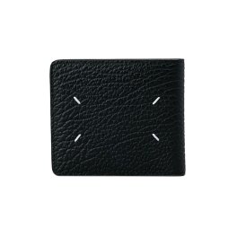 メゾンマルジェラ Maison Margiela 財布 二つ折り財布 折りたたみ財布 小銭入れなし SA1UI0016 P4455 T8013 WALLET SLIM 2 メンズ ブラック 本革 レザー
