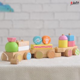 木のおもちゃ 積み木 プルトイ つみき ANIMALプルトイ 棒通し 知育玩具 知育おもちゃ 知育 1歳 1歳半 2歳 誕生日 プレゼント
