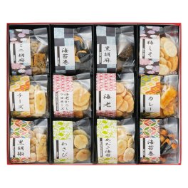 【ギフト対応無料】お煎餅12種詰合せ あられ煎 (AS-03) ※送料無料(北海道・沖縄は除く)
