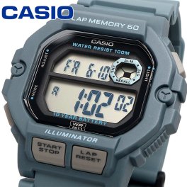 CASIO 腕時計 カシオ 時計 ウォッチ チープカシオ チプカシ 海外モデル デジタル 60ラップメモリ ランニング グレイッシュブルー メンズ WS-1400H-2AV [並行輸入品]