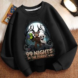 99 Nights in the Forest 森で99日間生き残る ゲーム グッズ トレーナー パーカー 長袖 春 秋 トップス キッズ 子供服 誕生日 男の子 女の子 プレゼント かわいい
