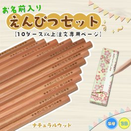 【名入れ無料】国産 2B 無地 名入れ鉛筆 1ダース（ナチュラルウッド 名入れえんぴつ 学童勉強道具） 【10ダース以上専用】  名入れギフト 名入れプレゼント 誕生日 記念品 卒業 卒団