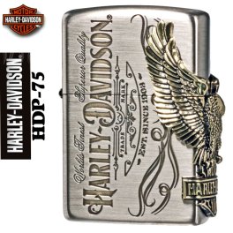 【名入れ】【送料無料】 ZIPPO ジッポ ライター ハーレーダビットソン  日本国内限定 2018年モデル ビッグメタル 父の日 誕生日 ギフト プレゼント [zHDP-75]