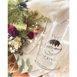 【似顔絵】文字も入れられる似顔絵グラス