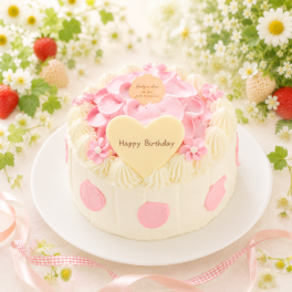 誕生日ケーキ フラワーケーキ《苺のお花ケーキ》いちごケーキ スイーツ ギフト プレゼント お取り寄せスイーツ  バースデー 記念日 お祝い　