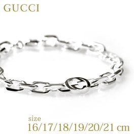 グッチ ブレスレット GUCCI インターロッキングG sterling silver メンズ レディース 620798 J8400 8106 シルバー アクセサリー 選べるモデル