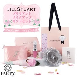 JILLSTUART(ジルスチュアート) Brilliant メイクタイム ギフトセット（コンパクトミラーII＋クリスタルブルームリップブーケ セラム 02＋ソープフラワーブーケ) コスメ 化粧品 デパコス ギフト プレゼント ブランド 高級 女性 人気 ラッピング ブーケ 母の日 ホワイトデー クリスマス 誕生日 セット キット コフレ