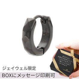 ピアス 片耳用 ライオンハート メンズ フープ ステンレス LION HEART 正規品 ブランド シンプル 黒 メンズピアス 片耳 男 彼氏 メッセージ対応 誕生日 プレゼント 記念日 サプライズ ギフト 男性 ギフトボックス アクセサリー