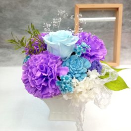 プリザーブドフラワー 仏花 供花 お供え 花 仏壇 ブリザードフラワー 仏事 訃報 一周忌 お悔み 仏壇用 命日 喪中見舞い 父 母