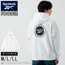 【40％OFF】Reebok リーボック パーカー フーディー 長袖 メンズ レディース 春 秋 冬 プルオーバー スウェット プルパーカー裏毛 ワンポイント バックロゴ ワッペン刺繍 スポーツブランド ゆったり トップス 黒 白 Ｍ L LL 2024fw outfit別注