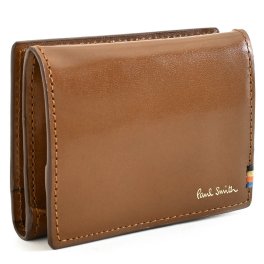 ポールスミス 財布 小銭入れ コインケース 二つ折り 茶(ブラウン) Paul Smith psc830-70 メンズ 紳士 ギフト 定番 彼氏 彼女 プレゼント