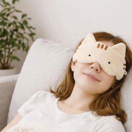 ネコティUSBホットアイマスク 猫好き アイピロー 安眠グッズ トラベルグッズ 旅行 友人 同僚 誕生日 クリスマス プチギフト 景品