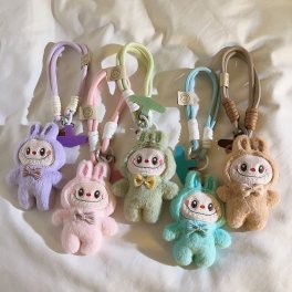 ストラップ ラブブ ぬいぐるみ スマホストラップ 携帯ストラップ キーホルダー 推し活グッズ バッグチャーム 手持ちストラップ かわいい 落下防止