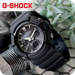 gショック ジーショック G-SHOCK 電波ソーラー メンズ 腕時計 ブランド GAW-100B-1AER オールブラック カシオ