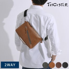 TRICKSTER 2wayショルダーバッグ EIFERT クラッチバッグメンズ 男性/おしゃれ かっこいい/合成皮革/フェイクレザー/