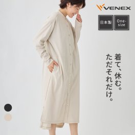 VENEX リカバリーウェア レディース ロングスリーブワンピース リカバリーデイズ