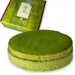 抹茶 スフレ チーズケーキ 5号 直径14.5cm 4人～6人分 約350g 【選べる付属品： バースデー飾り クリスマス 飾り】 抹茶ケーキ お誕生日ケーキ スイーツ