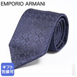 エンポリオ アルマーニ EMPORIO ARMANI ネクタイ メンズ 大剣幅7.5cm シルク100% イーグル＆チェック ネイビー MADE IN ITALY 340075 2R612 00136 送別会 母の日 父の日 誕生日 お中元 結婚祝い 出産祝い 結婚記念日 即日発送クリスマスプレゼント ファッション小物 ホワイトデー