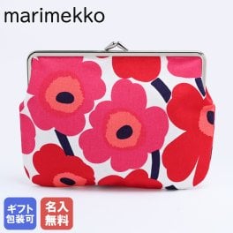 【名入れ無料】 マリメッコ Marimekko 小物入れ ポーチ がま口 ミニウニッコ レッド 037773 001 ※代引き不可 北欧雑貨 北欧デザイン 化粧ポーチ  送別会 誕生日 お中元 結婚祝い 結婚式 彼女 娘 コスメポーチ 妻 女性 高級  母の日 成人祝い ホワイトデー